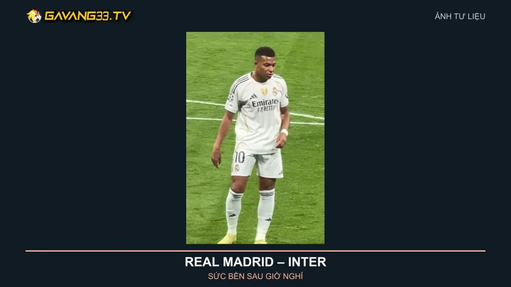 Ảnh tư liệu Kylian Mbappé trong màu áo Real Madrid
